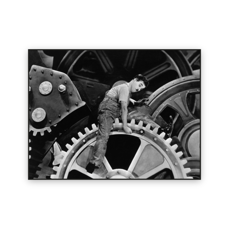 Чарли Чаплин в фильме «Новые времена», (1936 г.)